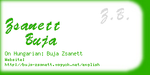 zsanett buja business card